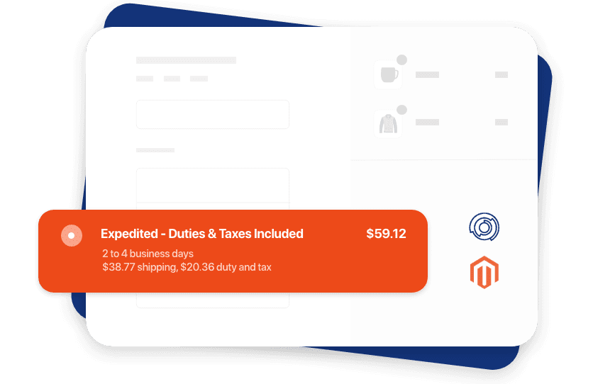 Zonos Duty and Tax extension for Magento