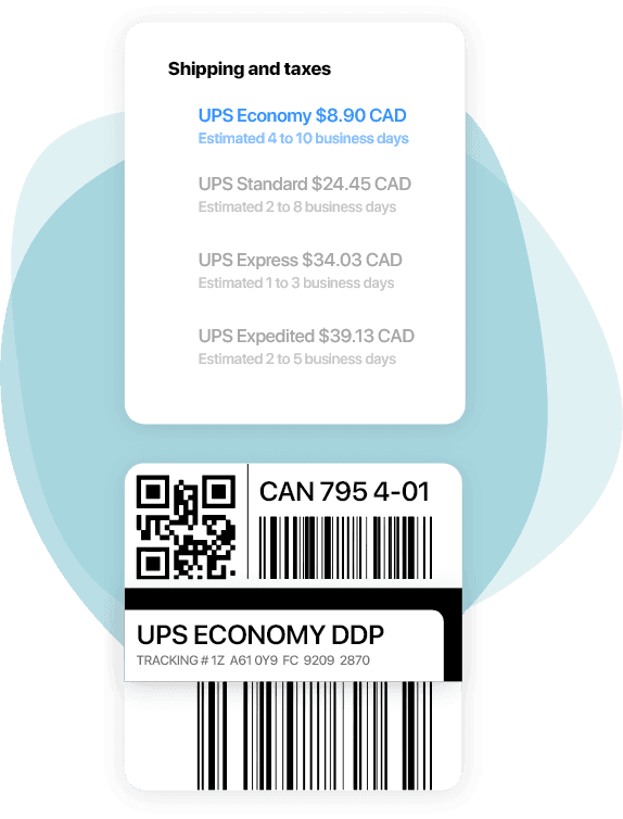 UPS® Worldwide Economy Labels