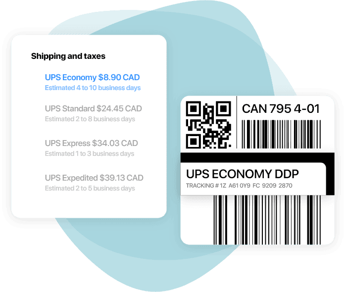 UPS® Worldwide Economy Labels